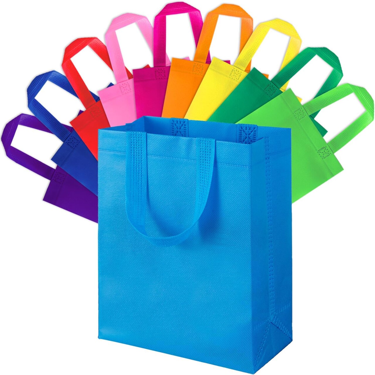30-Pack Medium Reusable Gift Bags – With Handles for Party Favors, Birthdays & Baby Showers